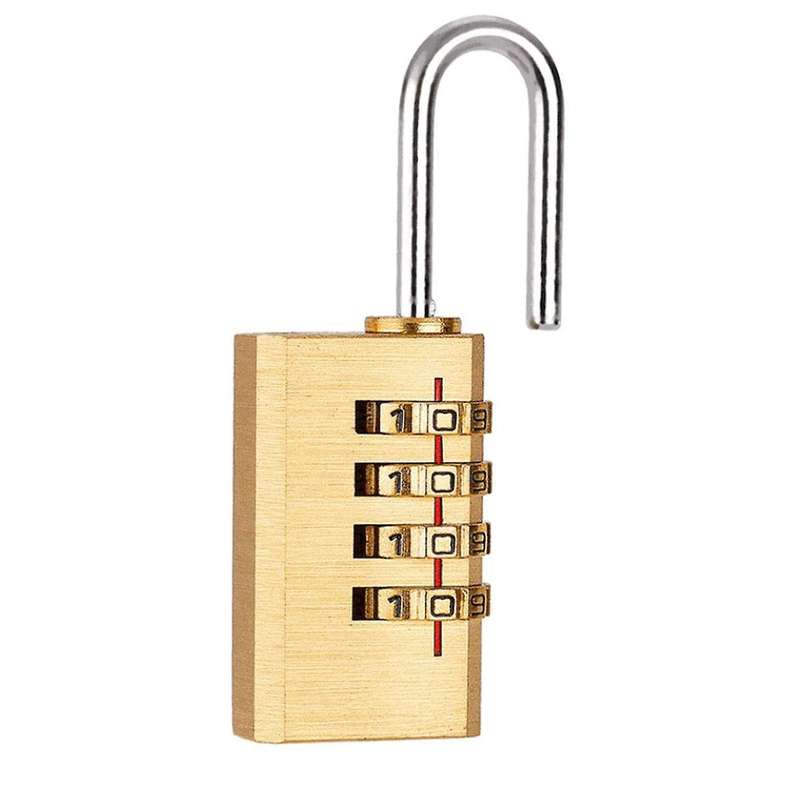2 Pcs Combination Padlock 4 Digit Combination Lock Locker Lock