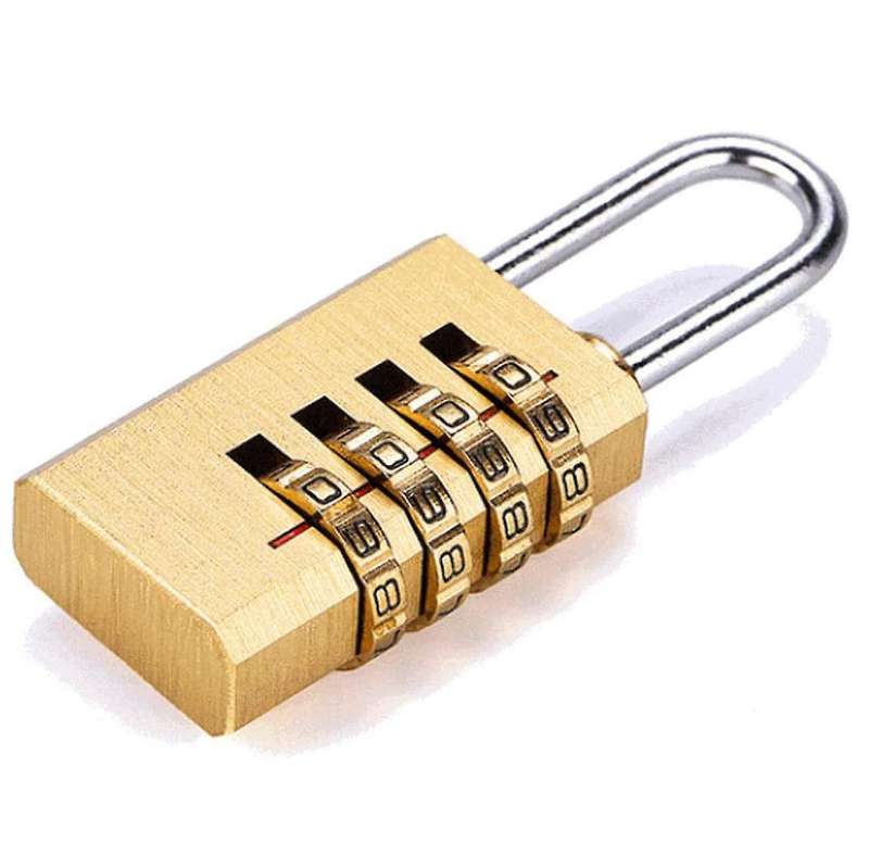 2 Pcs Combination Padlock 4 Digit Combination Lock Locker Lock