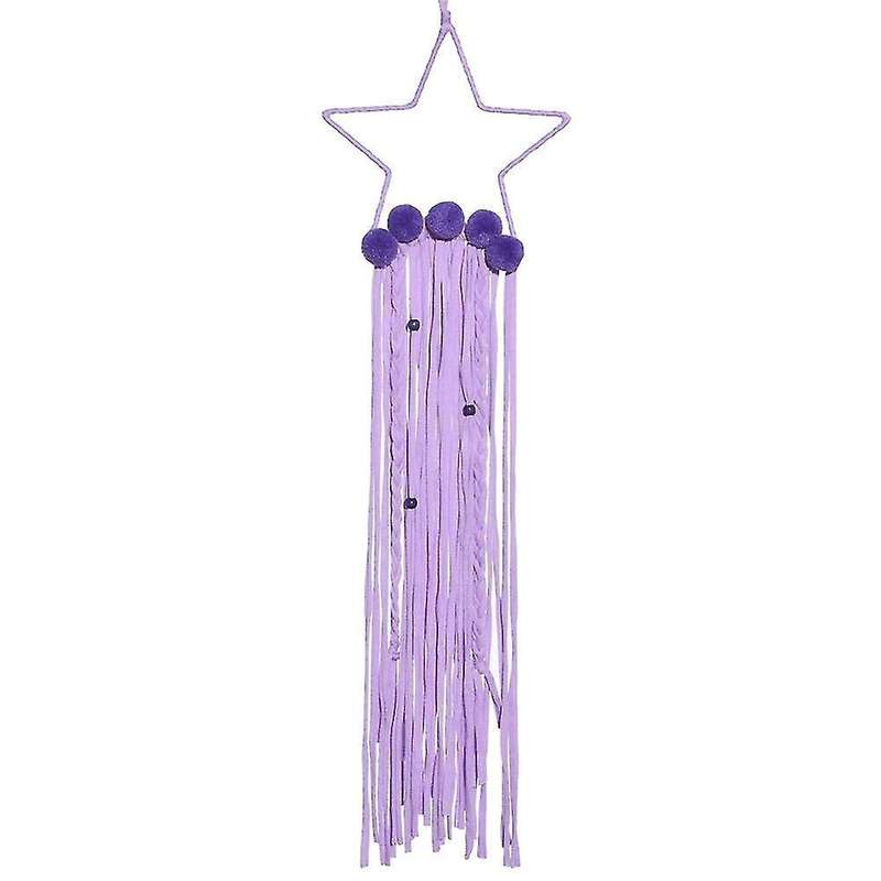 Five-pointed Star Wall Hanging Decor Hair Bows Storage Belt -1