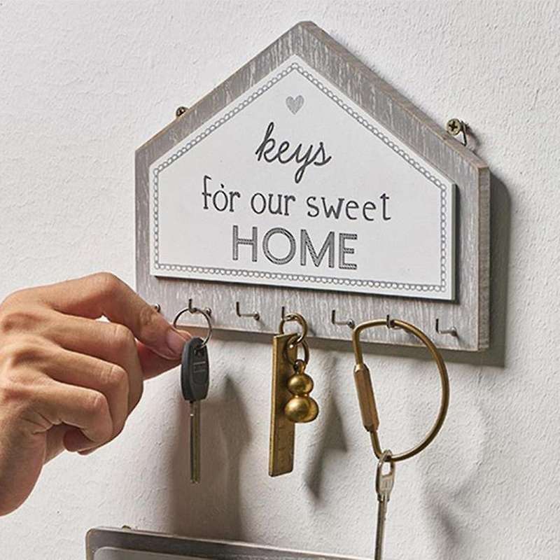 Key Hook Bracket Wall Mount Storage Device Home Decoration Wall Hook