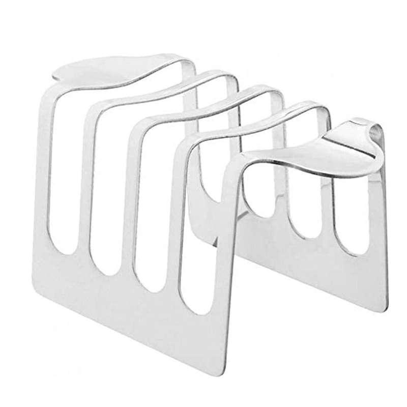 4 Slice Holes Stainless Steel Cooling Grid Bread Rack Accessories