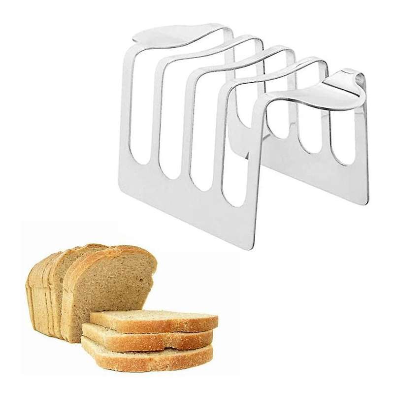 4 Slice Holes Stainless Steel Cooling Grid Bread Rack Accessories