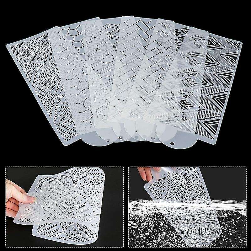 6 Pcs Cake Decorating Stencils Floral Cake Templates Cake Decoration