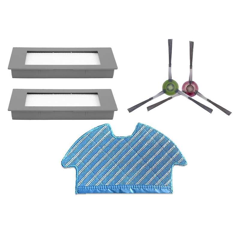 Hepa Filter Side Brush Mop Cloth Rag for Ecovacs Deebot Ozmo 900 Dn5g