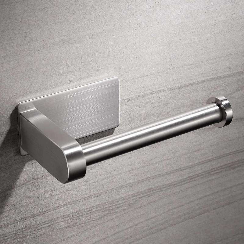 Stainless Steel Paper Roll Holder Toilet Paper Holder Self-adhesive