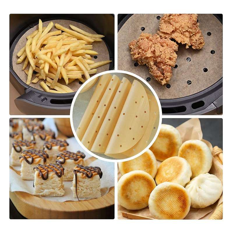 300pcs Air Fryer Parchment Paper Premium Perforated Parchment Papers