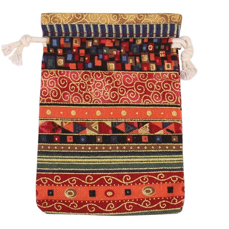 24pc Egyptian Jewelry Coin Pouch Print Drawstring Gift Bag Purse