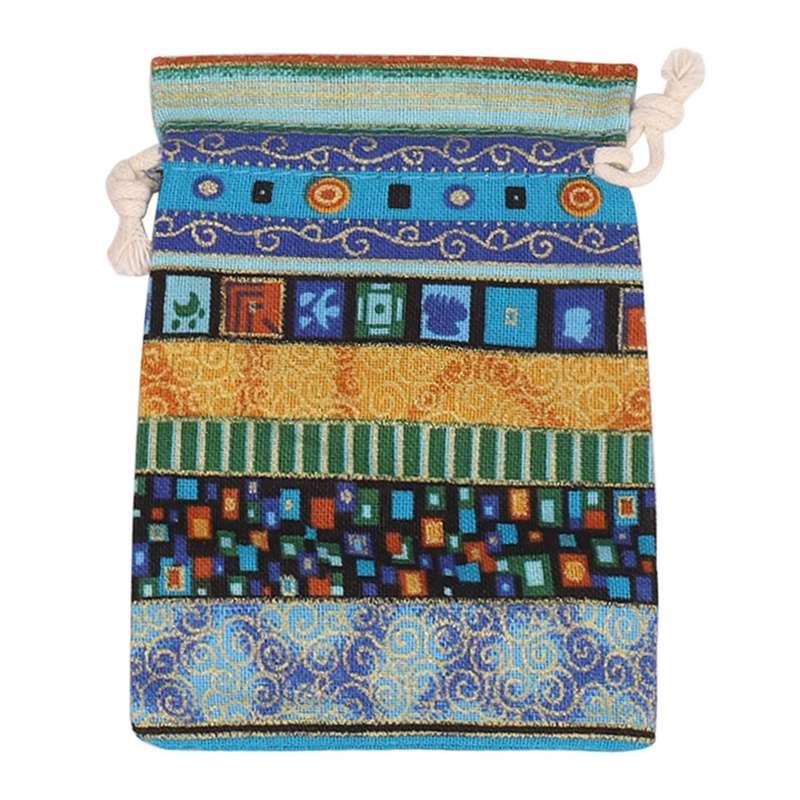 24pc Egyptian Jewelry Coin Pouch Print Drawstring Gift Bag Purse