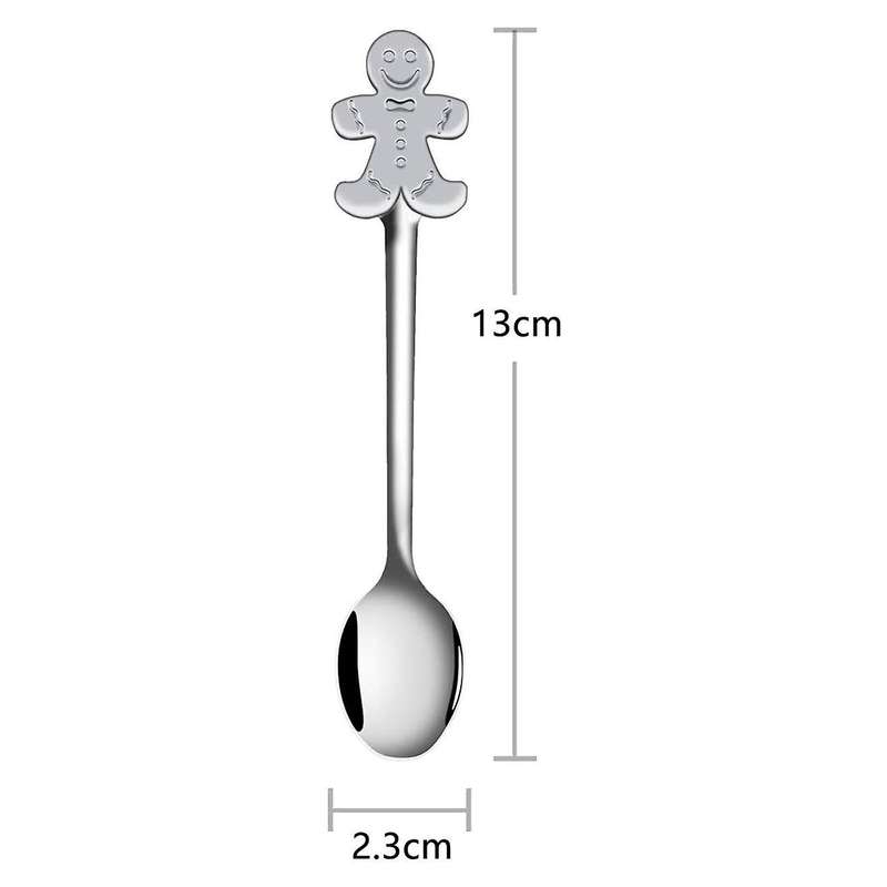 12 Pieces Christmas Spoon Stainless Steel for Coffee Tea Soup Sugar