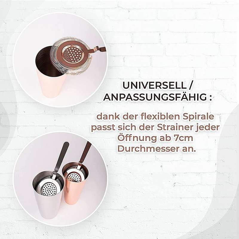 Cocktail Strainer Fits Shakers High Quality Bar Accessories Bronze