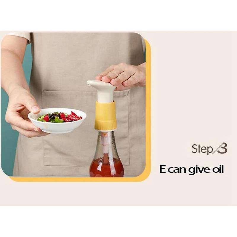 3pcs Oyster Sauce Squeezer Kitchen Bottle, Pressure Push-type Nozzle