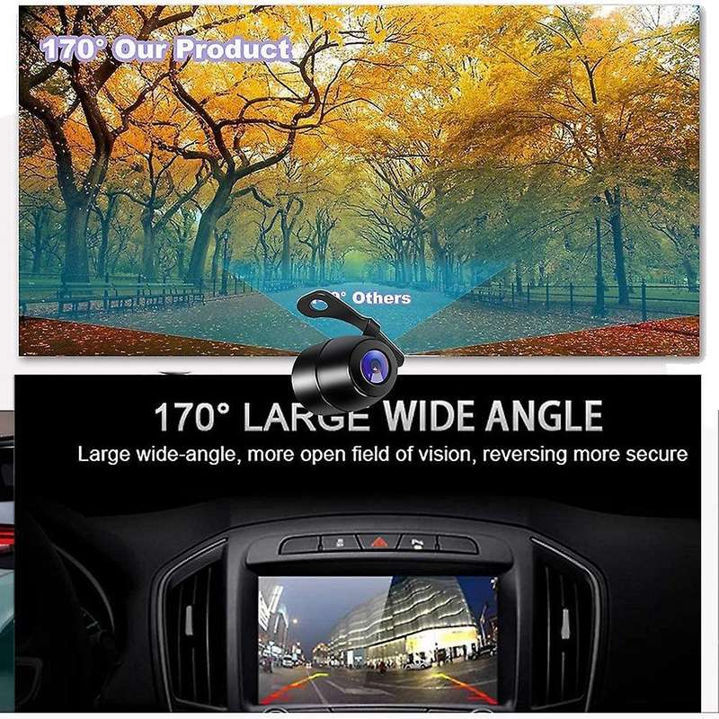 Car Backup Camera Mini Parking Camera Cmos 170 Degree Night Vision