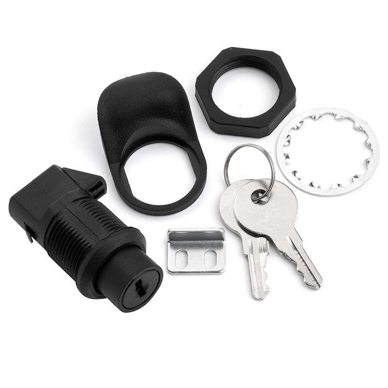 1 Set Locking Push Button Latch for Marine Boat Radio Box, Tool Box