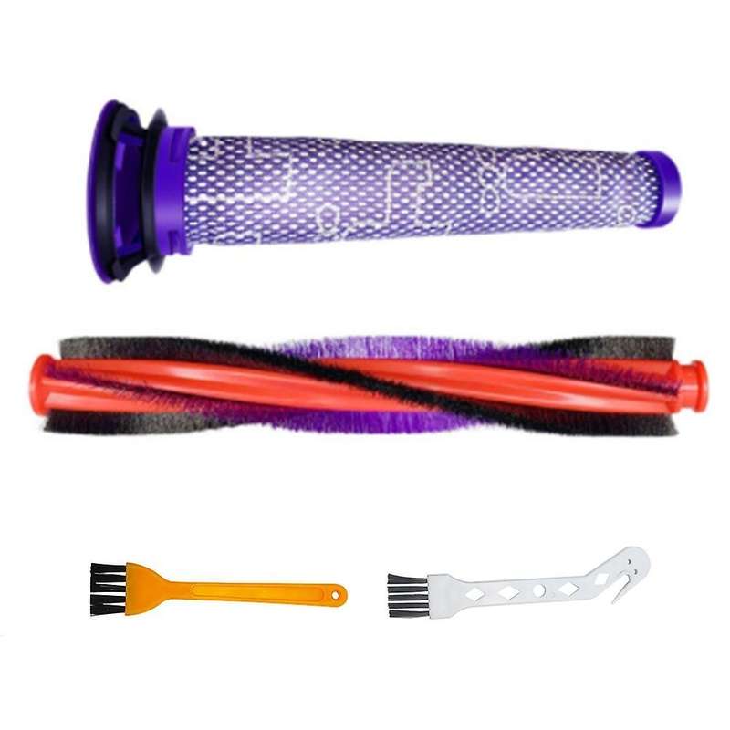 22.5cm Bristle Roller Brush Bar Pre-filter Parts for Dyson V6 Animal