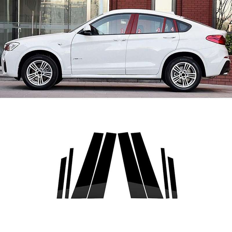 For Bmw- X4 2013-2018 Window Bc Pillar Posts Cover Pc Black 8 Pack