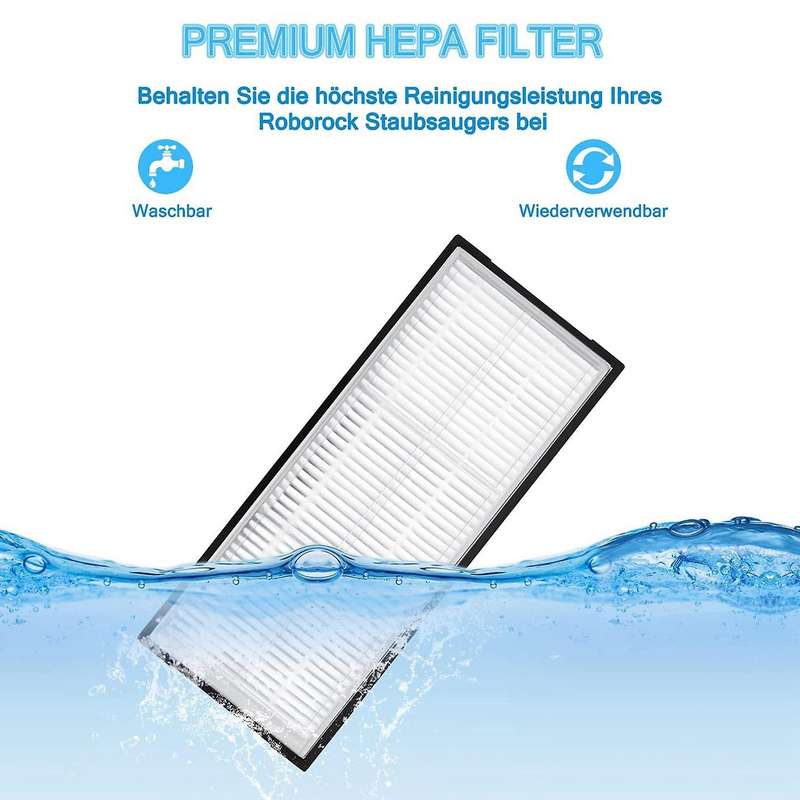 Accessories Replacement for Roborock Vacuum Hepa Filters Side Brushes