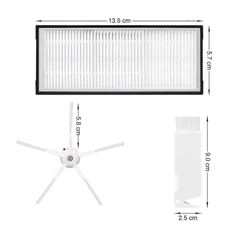 Accessories Replacement for Roborock Vacuum Hepa Filters Side Brushes