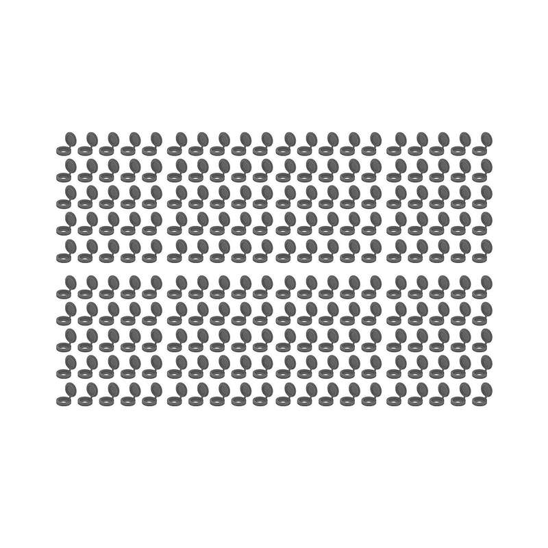 200 Pcs Screw Plastic Hinged Screw Head Caps Snap-on Decor (grey)