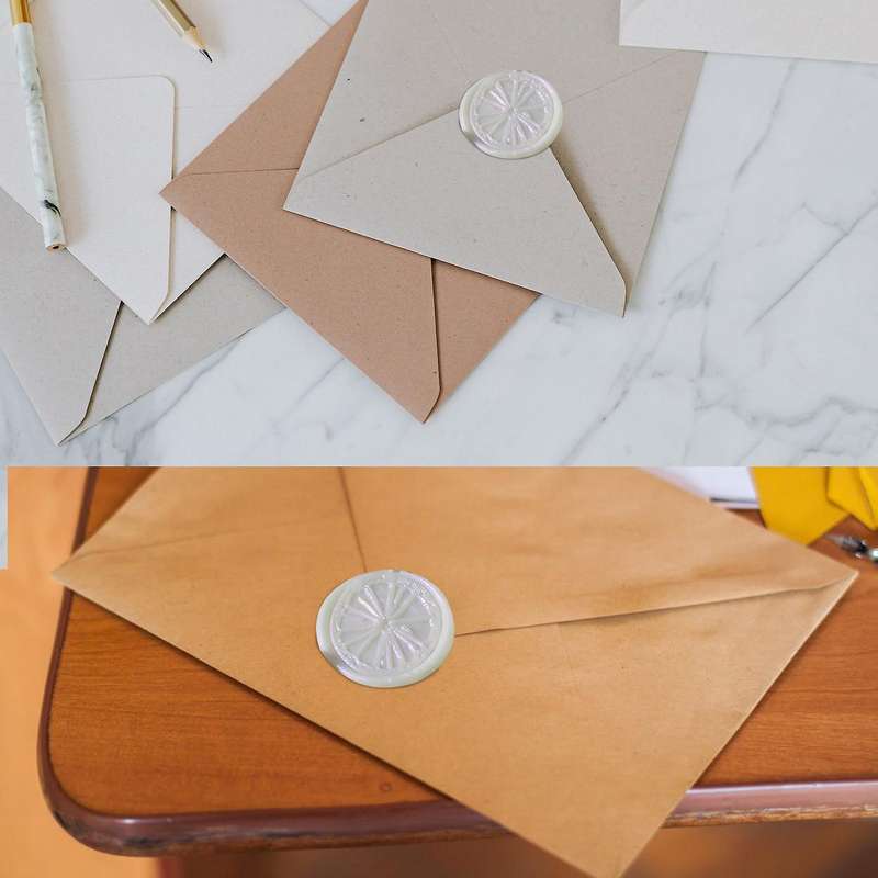 200pcs Pearl White Sealing Wax Beads Kit for Greeting Card Stamp