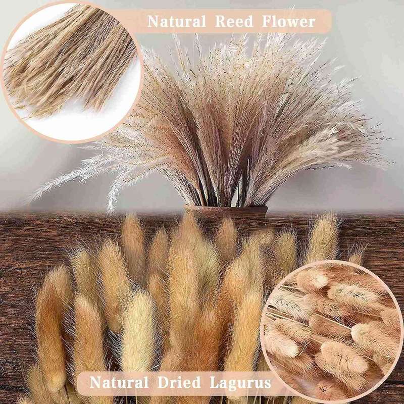Dried Flowers Pampas Grass Decoration Bouquet for Table Home Decor
