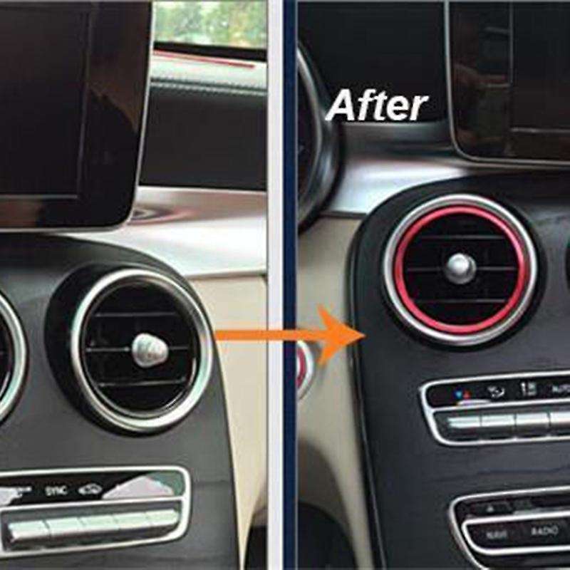 7pc Car Stickers for Mercedes Benz C Class W205 Glc 180 200 260red