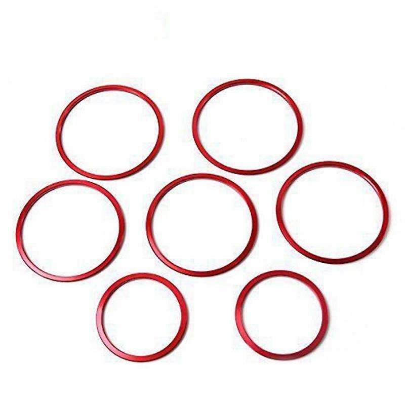7pc Car Stickers for Mercedes Benz C Class W205 Glc 180 200 260red