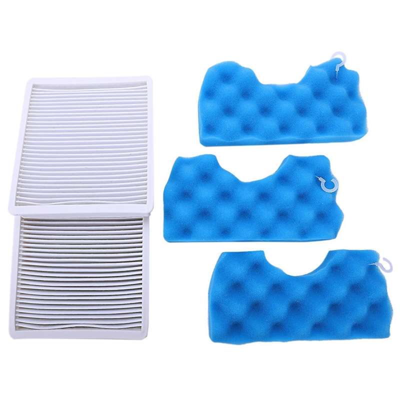 2 X Filter + 3 X Set Filter Cotton for Samsung Sc4300 Sc4470 Vc-b710w