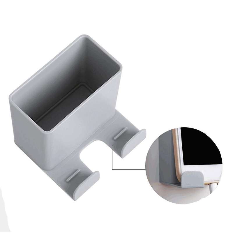 Universal Wall-mounted Charger Mobile Phone Bracket Storage Box Rack