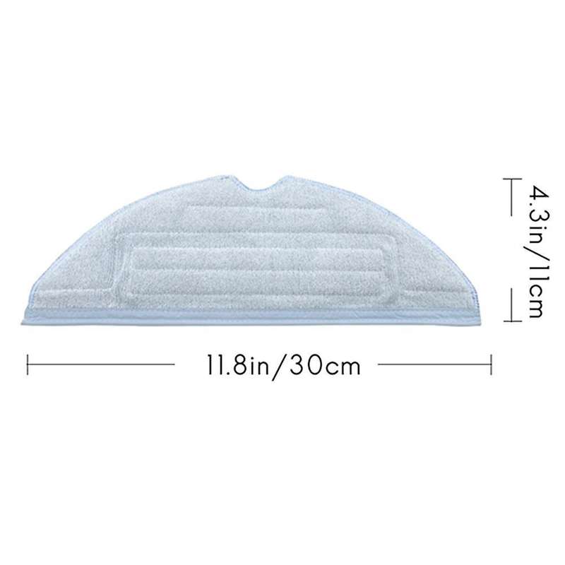 4 Pack Vacuum Mop Pads Replacement for Roborock T7s T7s Plus