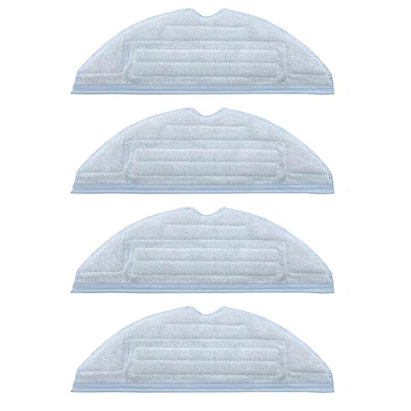 4 Pack Vacuum Mop Pads Replacement for Roborock T7s T7s Plus