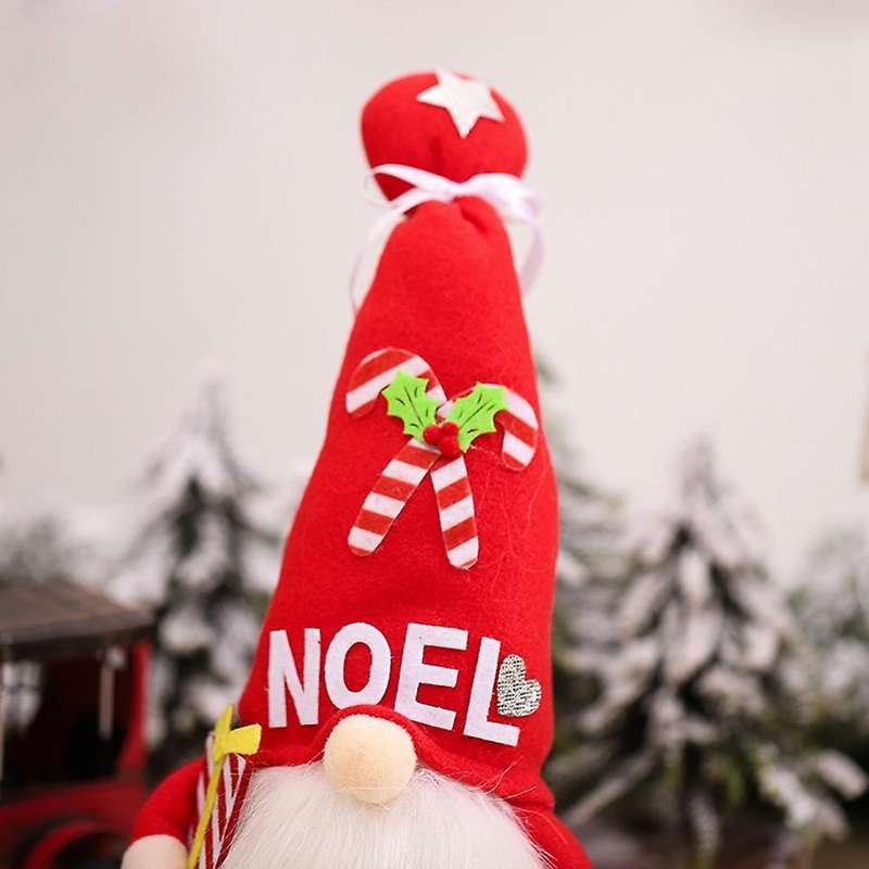 Christmas Decorations with Lights Old Man Doll Ornaments Dwarf Doll A