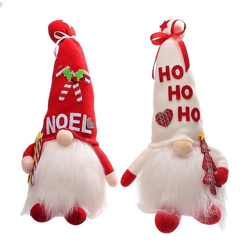 Christmas Decorations with Lights Old Man Doll Ornaments Dwarf Doll A