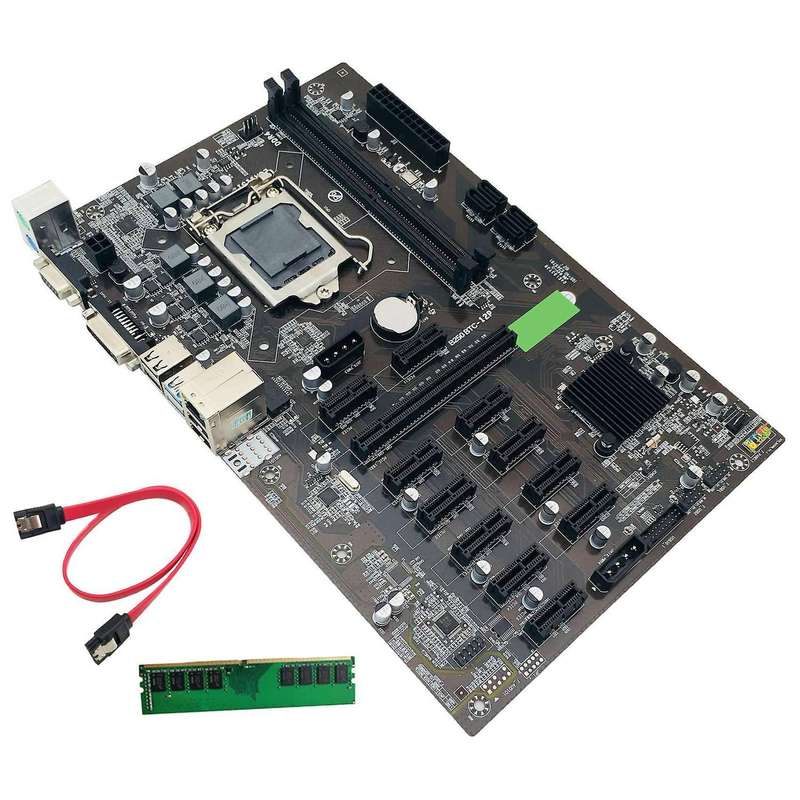 B250 Btc Mining Motherboard+ddr4 4gb 2666mhz Ram for Btc Miner Mining