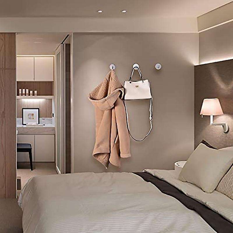 6pc Self-adhesive Towel Hooks Stainless Steel Hooks for Home, Kitchen