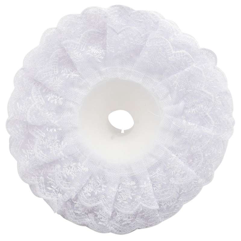 6pcs Lace Bouquet Collar, Diy Bouquet Holder Wedding Bridal White