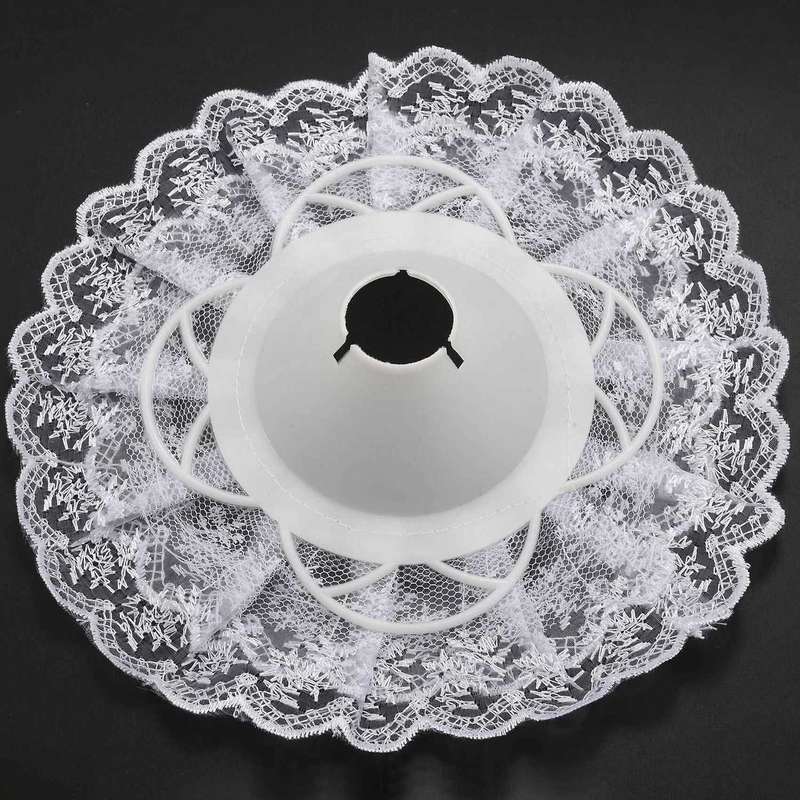 6pcs Lace Bouquet Collar, Diy Bouquet Holder Wedding Bridal White