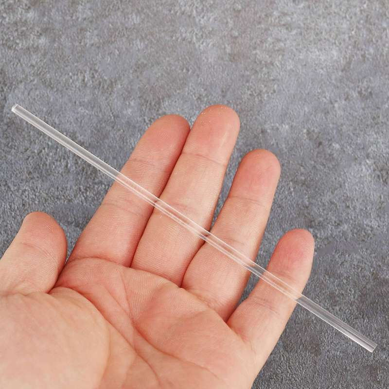 100 Pieces 6 Inch Acrylic Lollipop Sticks Clear Reusable Acrylic Rods