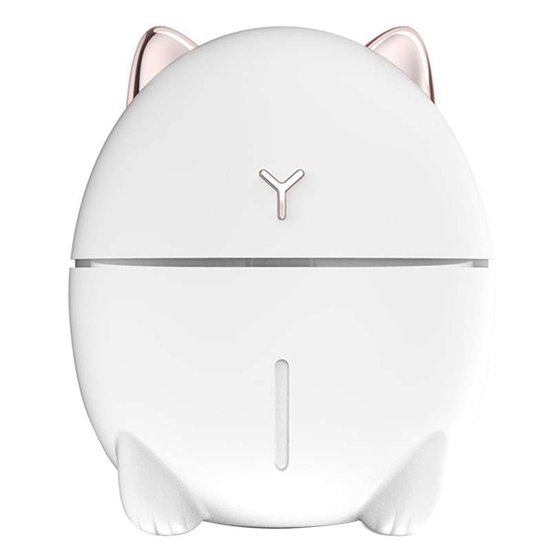 Usb Humidifier Cute Cool Mist Air Diffuser Led Night Light Car White