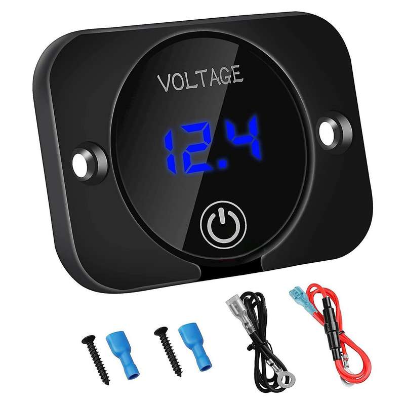 12v Voltage Gauge Dc12v 24v Waterproof for Boat Marine Truck Atv Utv