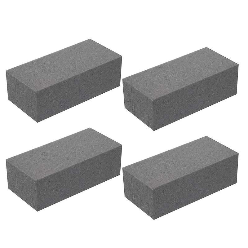 4pcs Dry Floral Foam for Artificial Flowers Wet Floral Foam Grey