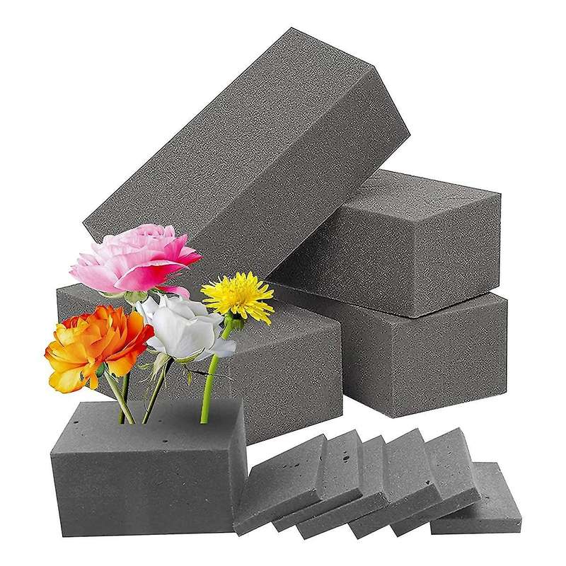 4pcs Dry Floral Foam for Artificial Flowers Wet Floral Foam Grey