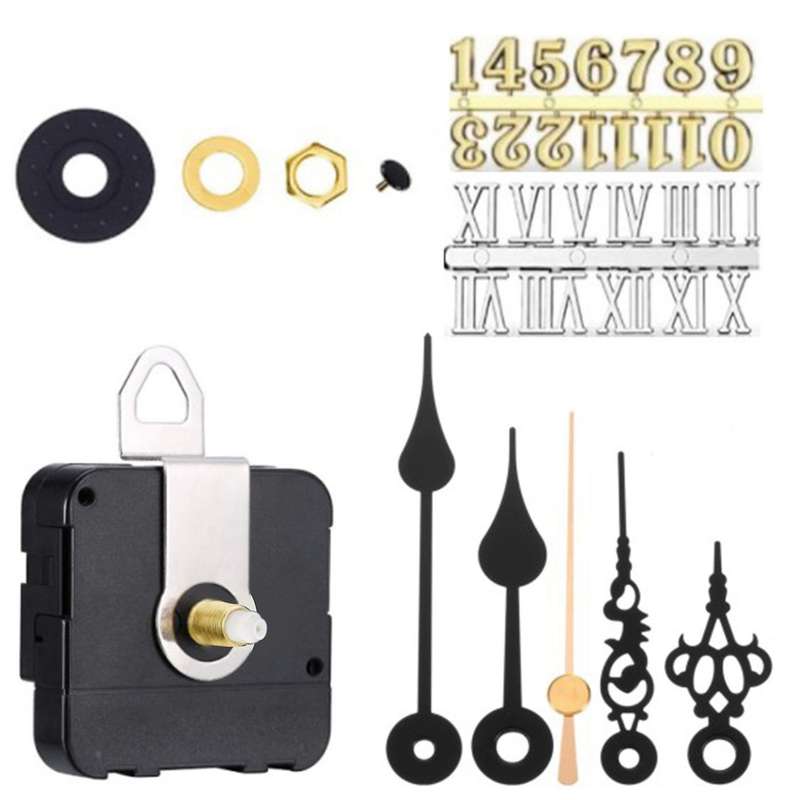Diy Silent Sweep Quartz Clock Movement Mechanism Clock Numerals Kit
