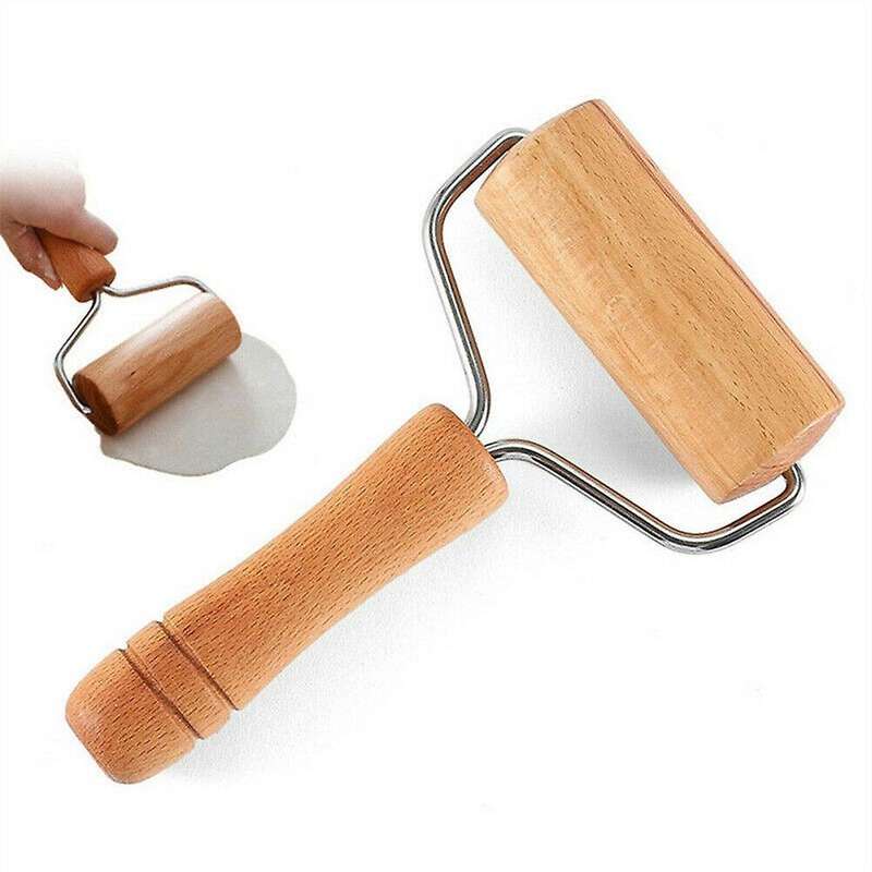 Wooden Rolling Pin Dough Roller Non-stick Baking Gourmet Tool