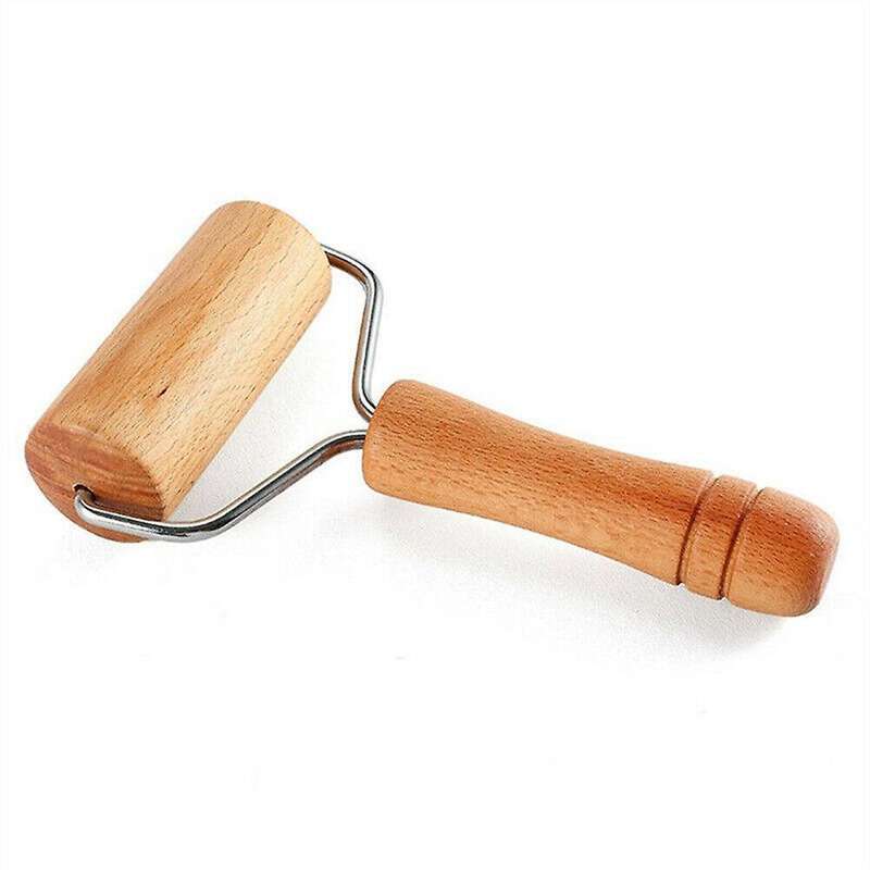 Wooden Rolling Pin Dough Roller Non-stick Baking Gourmet Tool