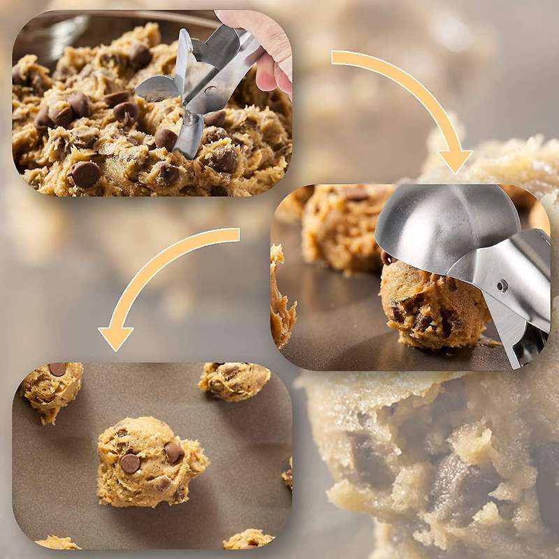 Stainless Steel Ice Cream Scoop, with Comfortable Antifreeze Handle