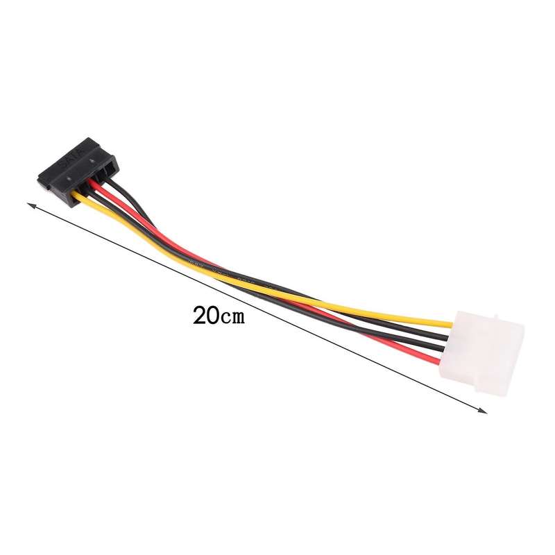 Sata Power Female to Molex Male Adapter Converter Cable, 6-inch