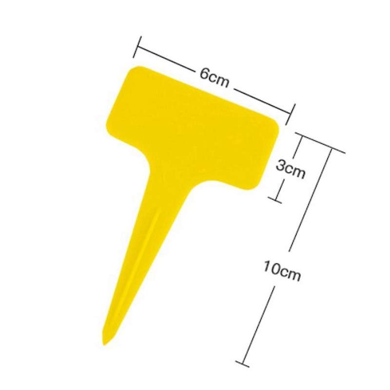 100 Pcs Waterproof Plastic Plant Tags T Type Nursery Garden Labels
