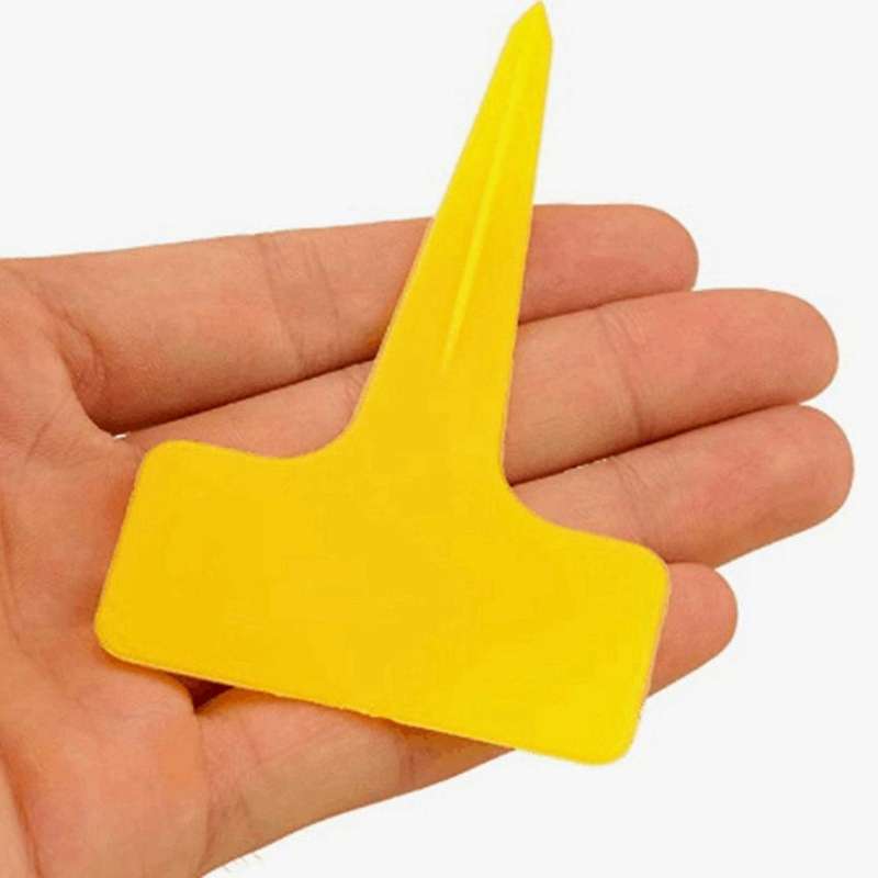 100 Pcs Waterproof Plastic Plant Tags T Type Nursery Garden Labels