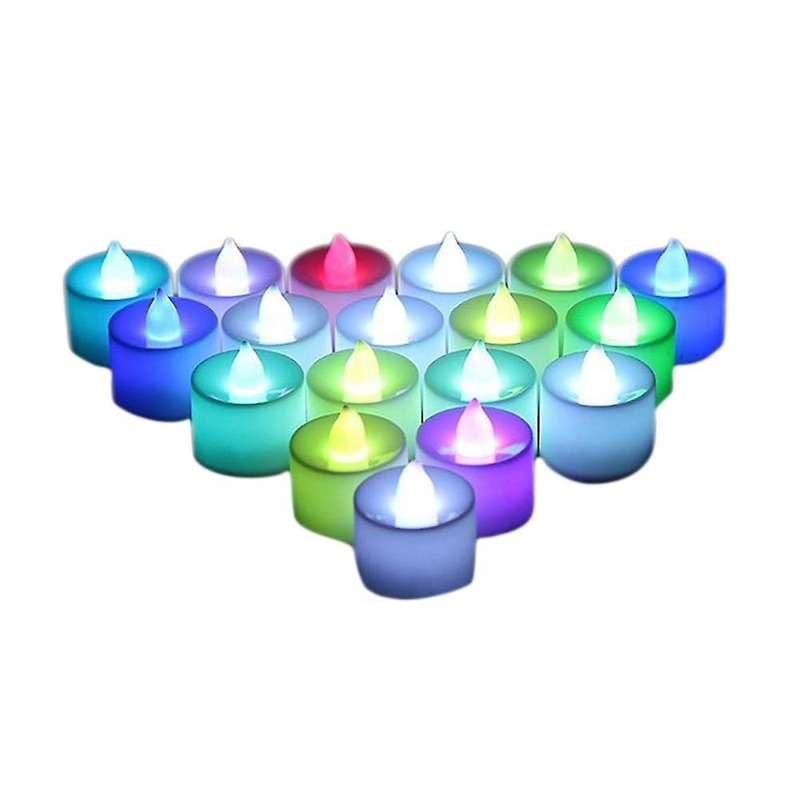 Led Colorful Gradient Electronic Candle Light Party Candle Light