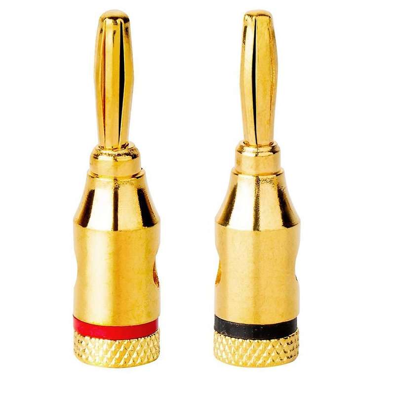 Gold Plated Banana Head Open Screw Type for Speaker Wire